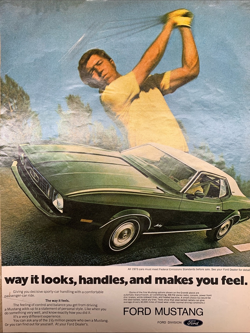 Vintage Ford Mustang Sporty-Car Look Magazine October 13, 1972